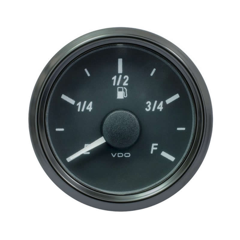 VDO SingleViu 0245 Fuel Level 3-90 Ohm Black 52mm